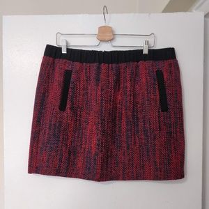 LOFT Multi-Colored Holiday Skirt (XL)